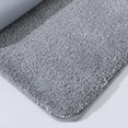 thumbnail image 7 of Bath Rugs for Bathroom Extra Thick - Anti-Slip Bath Mats Soft Plush Yarn Shaggy 100% Strong Mirco Polyeste Mat Living Room Bedroom Mat Floor Water Absorbent(Grey,24x36 - Inches), 7 of 7