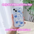 thumbnail image 2 of Compatible with iPhone 12 Pro Max Case with Heart Design for Women Girls,Aesthetic Cute Wavy Soft Shockproof Cell Phone Cover for iPhone 12ProMax 6.7 Inch (Light Blue), 2 of 8