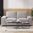 thumbnail image 3 of Fairyland 71.25" Modern Loveseat Sofa, 2 Seater Sofa & Couch, Living Room Furniture, Grey, 3 of 12