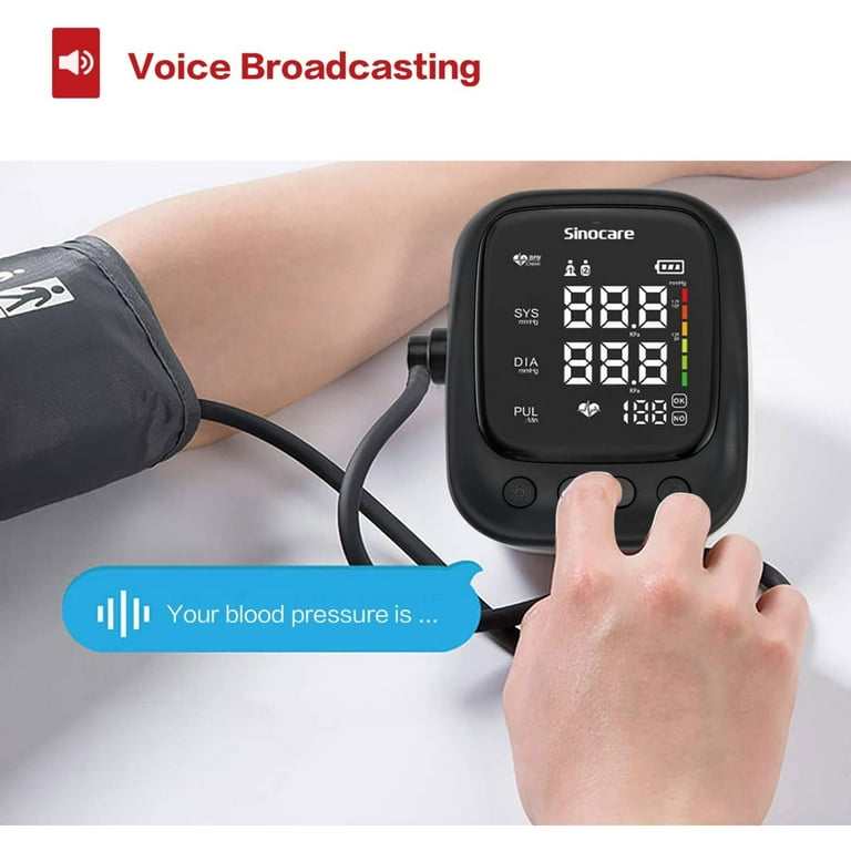 Blood Pressure Monitor PANACARE Automatic Upper Arm Machine Accurate  Adjustable Digital BP Cuff Kit 3.4