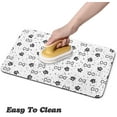 thumbnail image 4 of Dog Food Mats for Floors Waterproof, Dog Cat Water Bowl Mats Pet Feeding Absorbent Mat Dog Cat Pet Placemats for Food and Water Pink 12 * 20 inch, 4 of 6