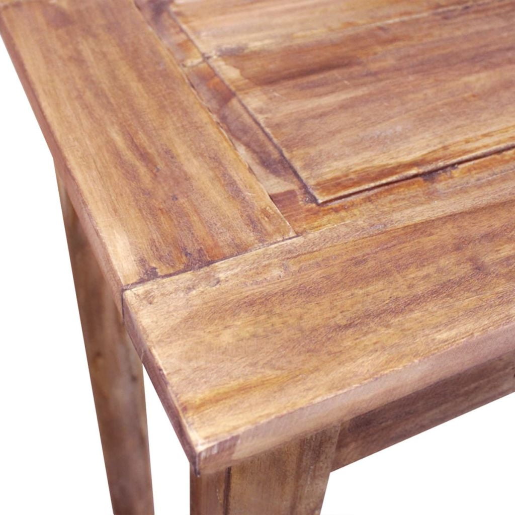 Kepooman Modern Solid Wood Storage Lowboard Console Table with 2 Drawers, Brown Kepooman Modern Solid Wood Storage Lowboard Console Table with 2 Drawers, Brown