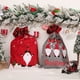thumbnail image 3 of Monstrate Saco con cordón de Navidad, calcetín de caramelo, bolsa de regalo para hombre del bosque, regalo para niños, fiesta, arreglo de Kits de decoración para fiestas Gris, 3 of 6
