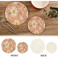 thumbnail image 4 of GZHJMY Beautiful Daisy Flower Placemats Set of 2, Woven Washers, Cotton, Round Large Pot Holder, Heat Resistant, for Pot Countertops, 4 of 5