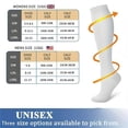thumbnail image 2 of 3pairs Copper Compression Socks For Blood Circulation 15-20mm Hg Compression Socks For Women And Men, 2 of 4