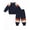 Dark Blue, variant on Toddler Baby Boy Clothes 2T Boys Fall Winter Outfits 3T Boys Long Sleeve Color-blocked Sweatshirt Pants 2PCS Clothing Set Blue