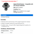thumbnail image 2 of Splash Shield Retainer - Compatible with 2013 Nissan Pathfinder, 2 of 2