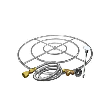 Firegear Stainless Steel Gas Fire Pit Burner Ring Kit 18