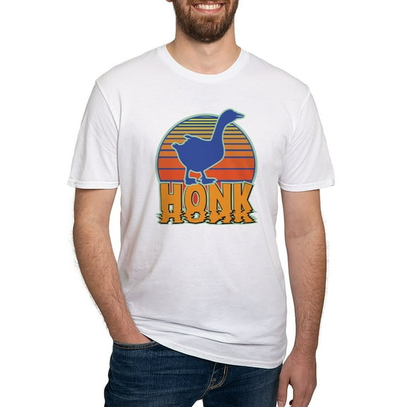 CafePress - Honk The Goose Men's Classic T Shirt - Fitted T-Shirt, Vintage Fit Soft Cotton Tee