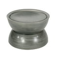 thumbnail image 2 of Noble House Manville Metal Hourglass Coffee Table, Brushed Antique Silver, 2 of 6