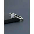 thumbnail image 2 of Imperial 1/20Ct TDW Diamond S925 Sterling Silver Rectangle Shape Cluster Promise Ring, 2 of 8