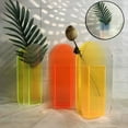 thumbnail image 2 of Modern Acrylic Vase Colorful Modern Contemporary Design Floral Container Trendy  Geometric  Minimalist Vase For Flowers  Multicolour, 2 of 5