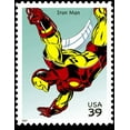 thumbnail image 1 of Iron-Man-Stamps - CANVAS OR FINE PRINT WALL ART, 1 of 1