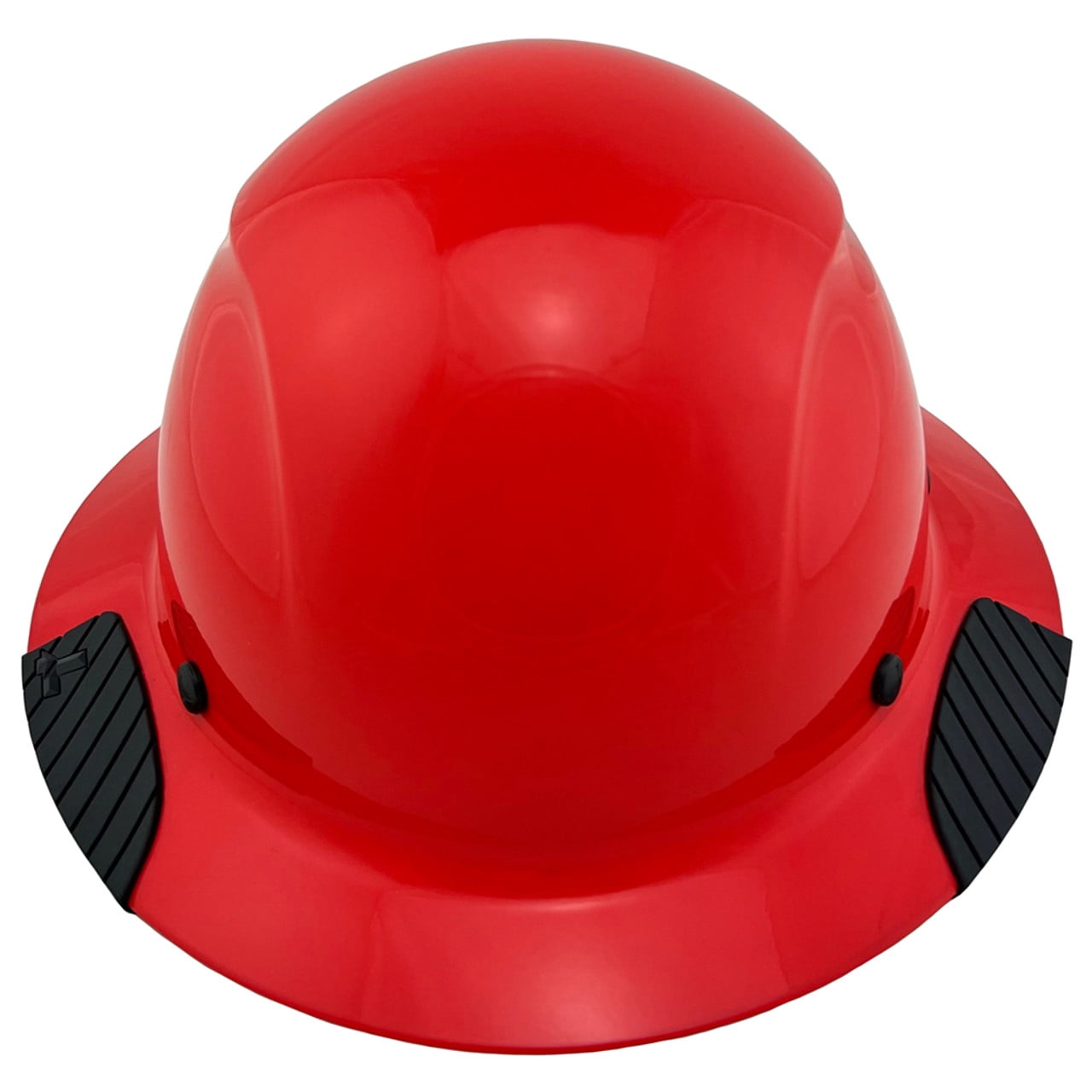 DAX Fiberglass Composite Hard Hat - Full Brim Factory Red with Tote