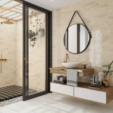 Silken 2.56 in. x 15.75 in. Glossy Beige Ceramic Subway Wall and Floor Tile (10.76 sq. ft./case) (38-pack)