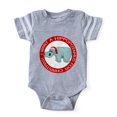 thumbnail image 1 of CafePress - FIN Hippo Christmas Rev.Png - Cute Infant Baby Football Bodysuit, 1 of 1
