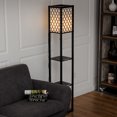 thumbnail image 3 of Costway 63'' Moderne Lampe de Sol Éclairage Pièce de la Maison W / 3 Étagères de Stockage, 3 of 8