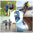 thumbnail image 3 of Unique Bargains 1 Pc Ice Silk Camouflage Balaclava Face Mask Dark Blue, 3 of 5