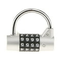 thumbnail image 5 of Padlock - 4 Digit Combination Lock for Gym, Sports, Employee Locker, Outdoor, Fence, Hasp - Easy to Set Your Own Keyless Resettable Combo, 5 of 8