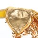 thumbnail image 3 of Sujetador para danza del vientre con diseño halter, con cuentas y borlas, 5 colores dorado, 3 of 9