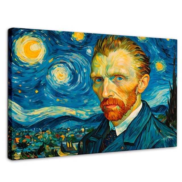 Cuadro Decorativo Canvas Canvas Revolution Van Gogh Estrellado 90x60