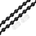 thumbnail image 1 of Unique Bargains 4.5mmx9M 2 Connecteurs Rouleau Abat-Jour Boule Chaîne Noir, 1 of 6