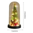 thumbnail image 6 of Bzdzmqm under $5 Snow Globe Christmas Tree, Mini Snow Globe Christmas Tree, LED Lighted Desktop Ornament, Imitation Glass Cover Decor, Holiday Gift Idea, Winter Wonderland Display, 6 of 6