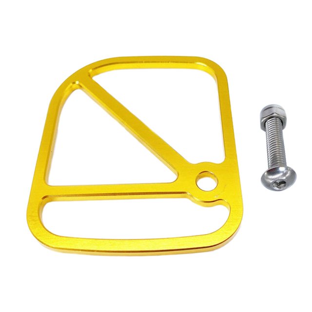 ZheElen Alloy Brake Cable Housing Line Shield Fender Disc for gold 6x5x0.2cm 1Set
