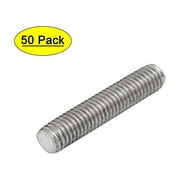 Unique Bargains M5 x 25mm 304 Stainless Steel Fully Threaded Rod Bar Studs Fasteners 50 Pcs