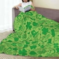 thumbnail image 6 of Honeii St Patrick's Day Print Fleece Blanket - Throw Blanket for Bed, Sofa, Couch, Camping, and Travel , Microplush Ultra Soft Warm Blanket-80"x60", 6 of 7
