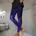 thumbnail image 6 of YOIAVAIOY Buttery Soft Leggings for Women High Waisted No See Through Tights Halloween Print Running Workout Yoga Pants Trendy Casual Holiday Bottom Purple L, 6 of 9