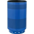 thumbnail image 2 of Global Industrial 641314BL 55 gal Perforated Steel Receptacle with Flat Lid - Blue, 2 of 6