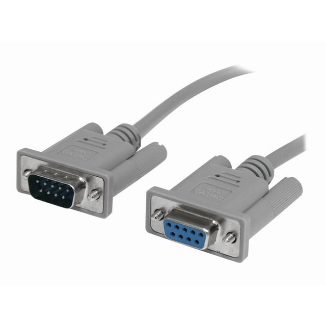 StarTech.com 10 ft DB9 RS232 Serial Null Modem Cable F/M - Null modem cable - DB-9 (M) to DB-9 (F) - 10 ft - SCNM9FM - Null modem cable - DB-9 (M) to DB-9 (F) - 10 ft - for P/N: ICUSB23208FD, ICUSB23216FD, ICUSB232PROC, NETRS232, NETRS2322P, PEX1S953LP, PEX2S1050