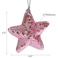 thumbnail image 4 of Sparkly Glass Star Ornament - Set of 2, 4 of 4