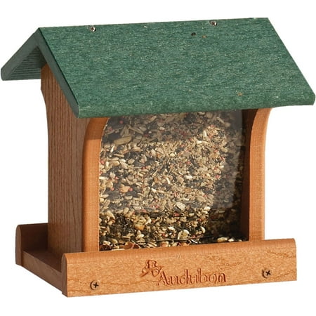 Audubon Large Ranch (Audubon NAGOGREEN1 Going Green Ranch Style Bird Feeder, Going GreenTM Hopper birdfeeder with 3-lb mixed seed capacity By)