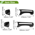 thumbnail image 4 of Cubierta de Manija de Puerta Negra Unique Bargains para Jeep Wrangler JL JLU 2018-2022 Juego de Cubierta de Manija de Puerta Decoración Exterior Trim ABS 1 Juego, 4 of 6