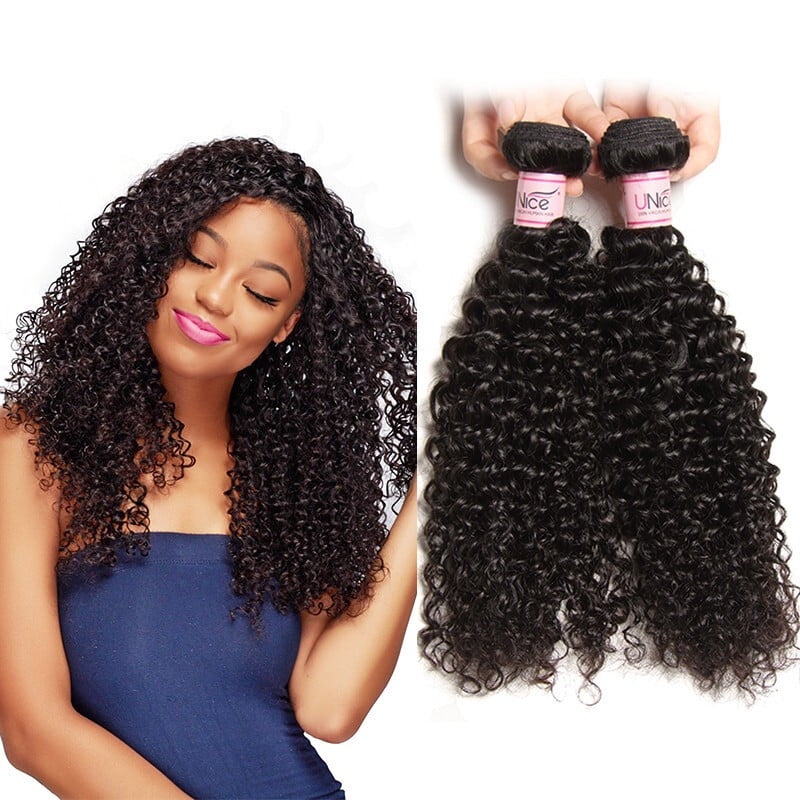 Unice Hair Malaysian Curly Weave Human Hair 3 Piece Virgin Hair