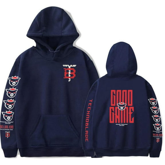 JMKEY Women Men Technoblades Game Hoodie Sweatshirt Anime Game Hoodies Pullover Streetwear Costume XXS-4XL