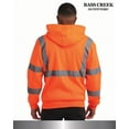 thumbnail image 7 of Bass Creek Outfitters Mens High Vis Hoodie - ANSI Class 3 Sherpa Lined Work Hoodies for Men, 7 of 7