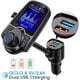 thumbnail image 2 of Wireless In-Car Bluetooth FM Transmitter Radio Adapter Car Kit W 1.8 Inch Display Supports TF/SD Card and USB Car Charger, 2 of 4