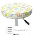thumbnail image 4 of Xecao's Snake And Cactus Print Stool Covers offer stylish, washable protection for PU round bar stools, perfect for home or commercial use., 4 of 7
