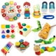 thumbnail image 2 of Juguetes Educativos de madera Montessori para niños de 1 a 4 años, juguete educativo de aprendizaje temprano, juegos de rompecabezas de madera, juguetes para bebés de 0 a 12 meses Fivean unisex, 2 of 2
