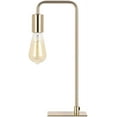 thumbnail image 3 of Gold Industrial Bedside Nightstand Lamp, 3 of 6