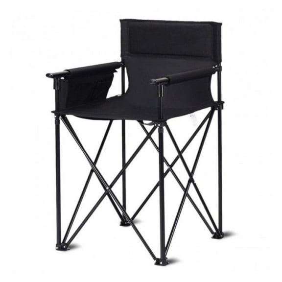 Camping Chair Oversized 38 Inch High Folding Chair, Portable Fishing Chair with Detachable Armrests, Heavy Duty Beach Chair for Outdoor Activities