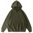 thumbnail image 5 of Oversized Hoodies for Women Fall Winter Long Sleeve Plain Baggy Drop Shoulder Hooded Sweatshirt with Pockets Pullover Tops, 5 of 6