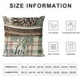thumbnail image 5 of SHANXI Decorative Throw Pillow Covers , Pine Leaves Green Check Cushion Case Decor, Get Cozy Farmhouse Christmas Holiday Home Decor PC 20x20in, 5 of 5