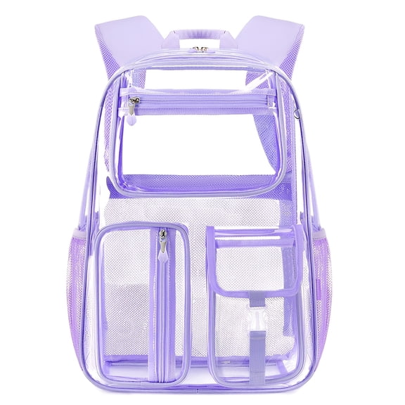 PRIYAL Cusangel Heavy-Duty Transparent Backpack, TPU Large Capacity Clear Backpack, Essential for Sports Events, Home & Travel, Black Transparent Backpack Women's Shoulder Bag