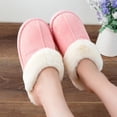 thumbnail image 2 of Womens Slipper Memory Foam Fluffy Soft Warm Slip On House Slippers,anti-skid Cozy Plush For Indoor Outdoor, 2 of 2