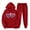 Red, variant on Amzcrzy Two Piece Sets for Women Outfits Men's and Women's Sports Tracksuits Long Sleeve Pullover Hoodies Sweatshirt Loose Coat and Sweatpants Fall Winter Suit 2 Piece Sets for Women