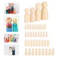 thumbnail image 1 of Peg Doll Kit For Kids,Wooden Peg Doll Bodies, Craft Kits Art Set ,Arts And Crafts For Girls And Boys,Girls Crafts , DIY Kids Crafts Quality People Shapes, Great For Arts And Crafts, 1 of 8